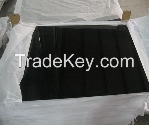 10MM black tempered glass as sofa table top