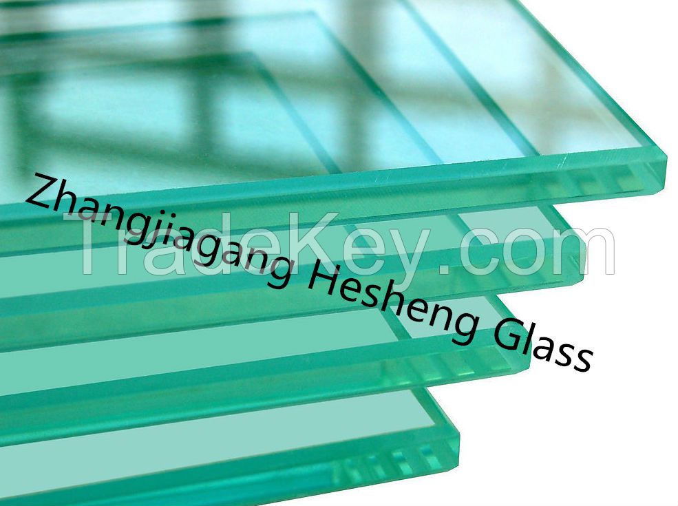 12MM clear tempered glass as glass door and wall