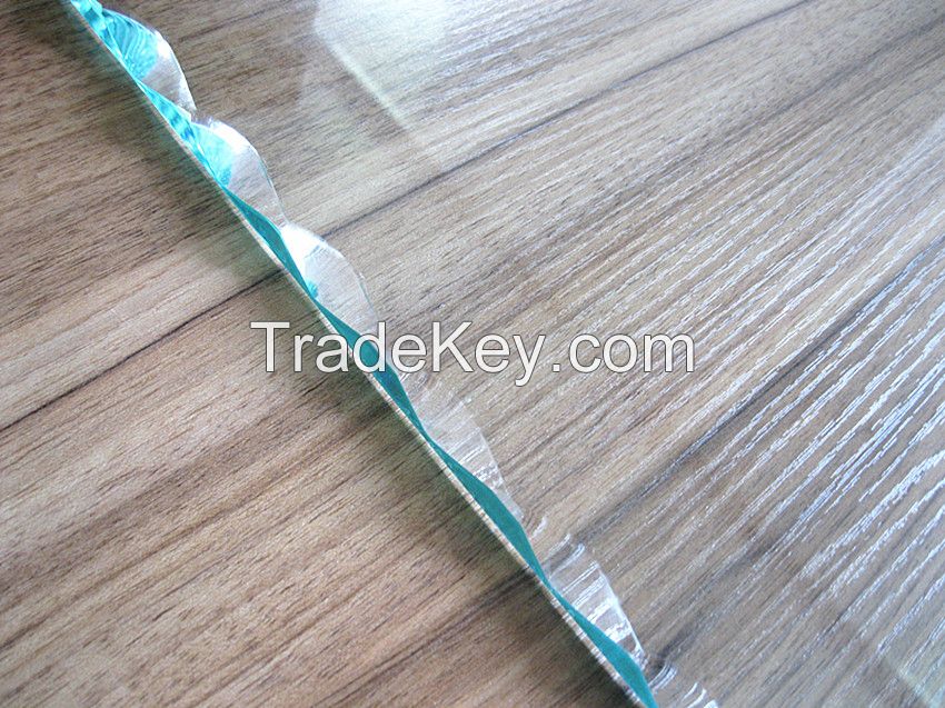 10MM wave edge tempered glass