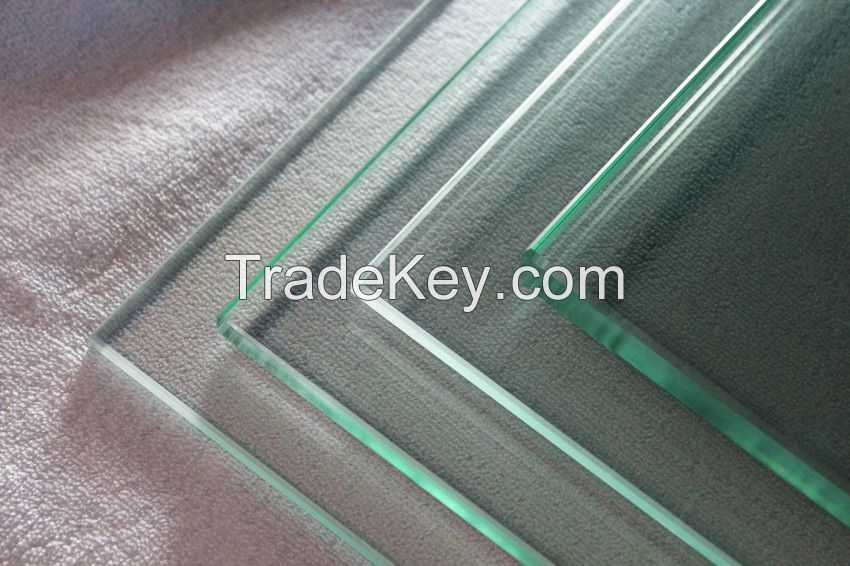 10MM bevel edge  clear   tempered glass as occasional table top