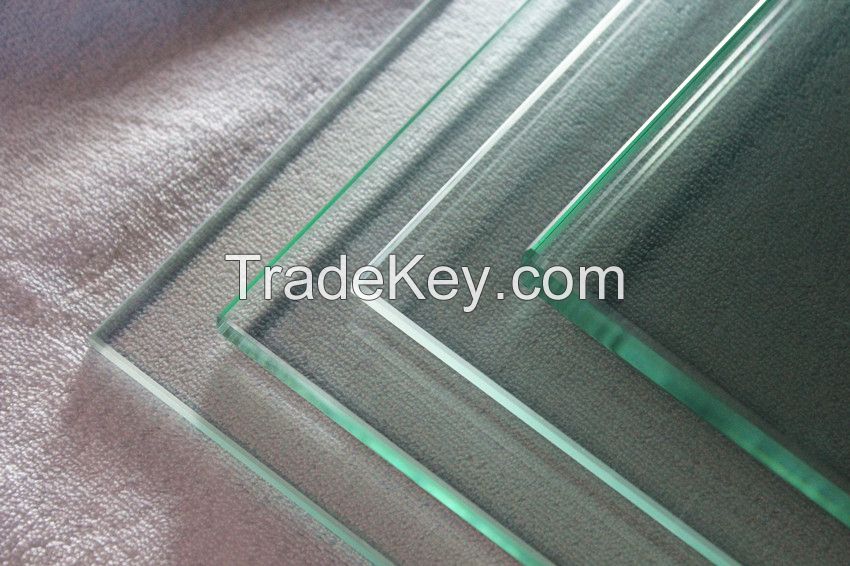 10MM clear   tempered glass  toughened glass