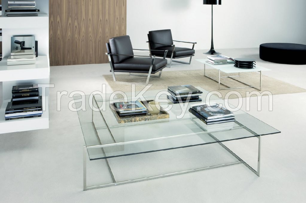 10MM clear   tempered glass as occasional table