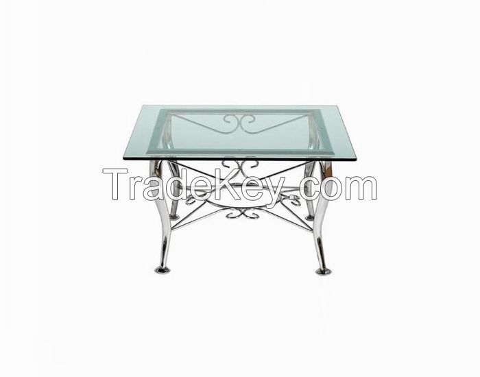 10MM clear square  tempered glass as outdoor table glass