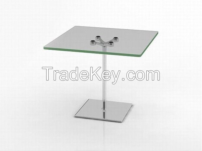10MM clear  square  tempered glass as occasional table top