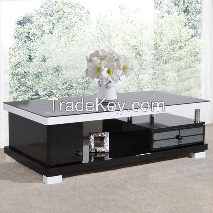 10MM black printing  tempered glass as sofa  table glass