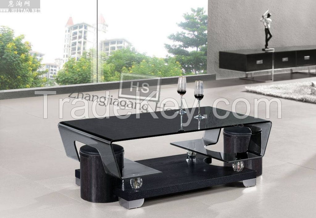 10MM black tempered glass as sofa table top