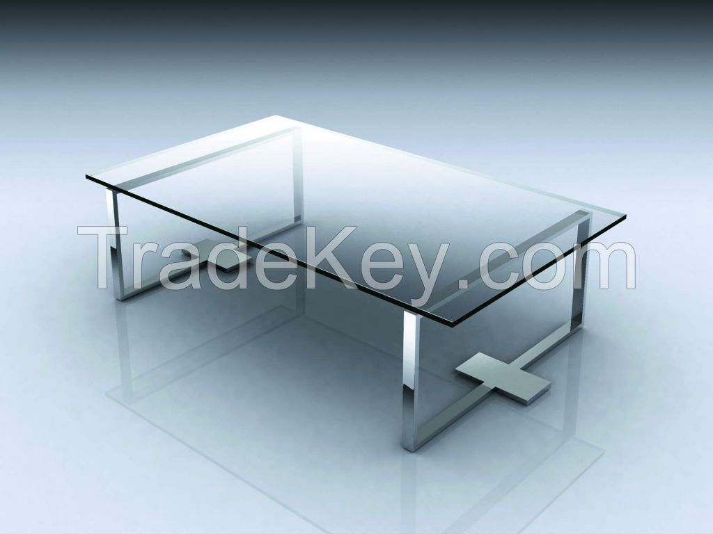 10MM clear sofa table  tempered glass