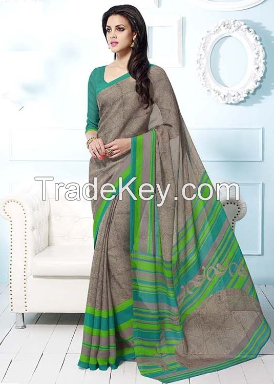 Ethnic Wear/Jute Silk Sarees