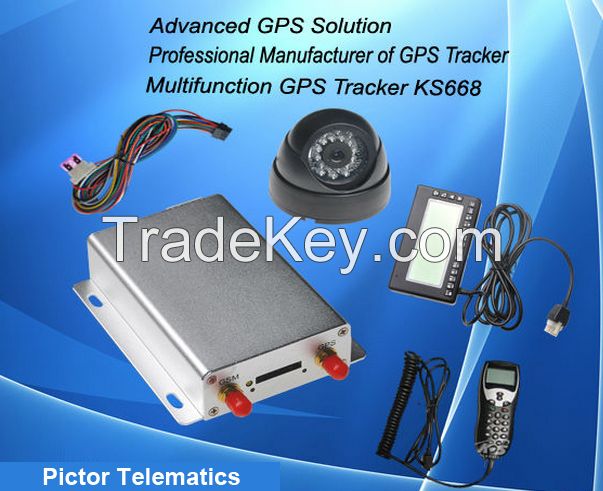 GPS Vehicle Tracker with camera RFID 