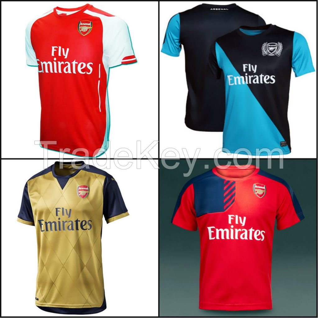 Arsenal-Soccer-Uniforms-Set-for-15-Players-WITH-FREE-GOALIE-KIT-AND-NUMBERS