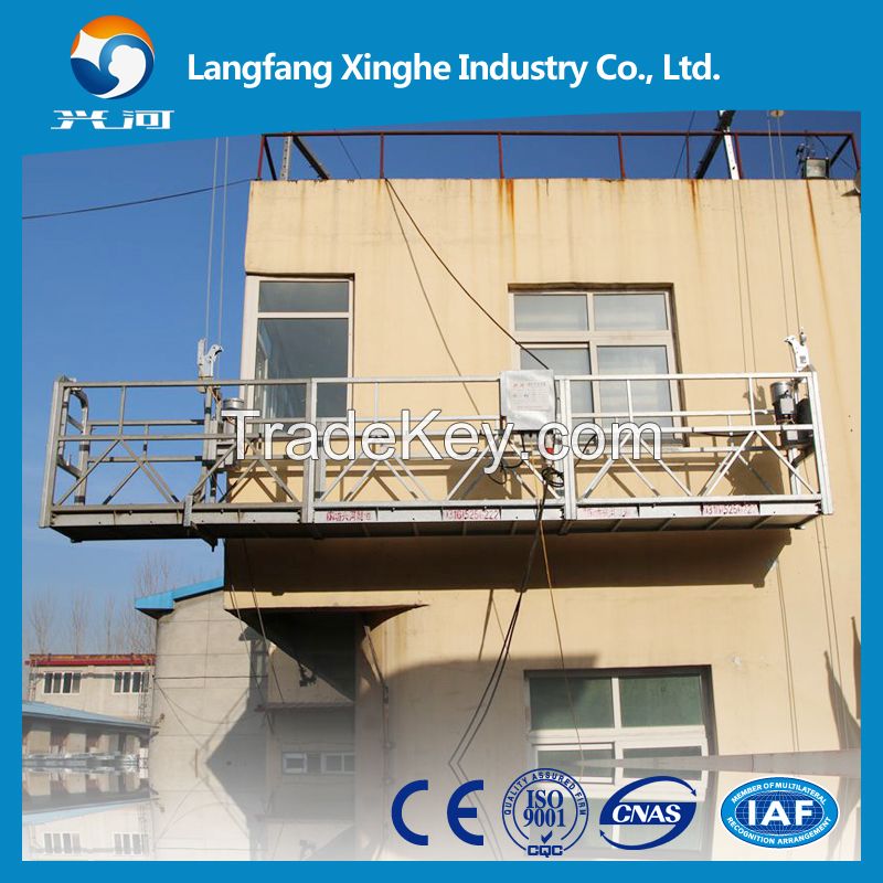 Hot galvanized suspended platform/temporary access equipment/glass cleaning platform in China