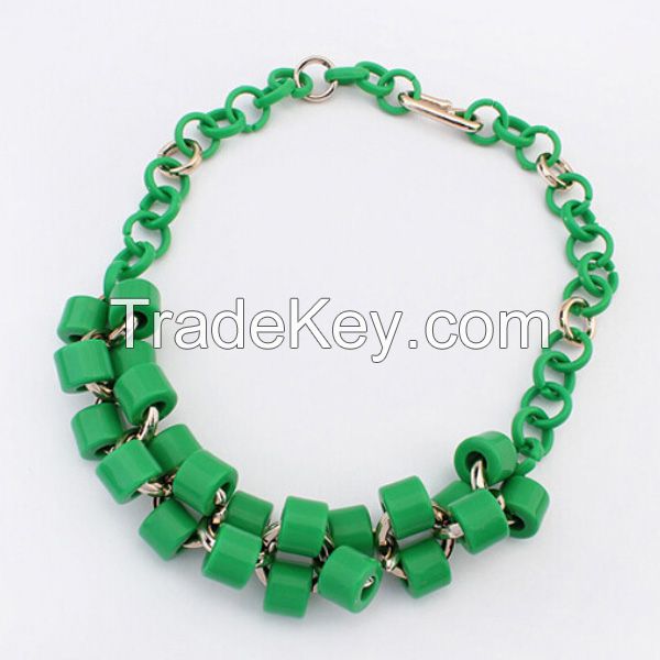 Wholesale handmade CCB necklace. NKE12159-C
