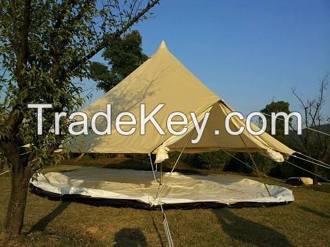 100% cotton canvas waterproof glamping tent