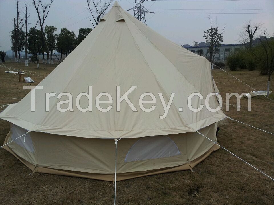 cotton canvas waterproof camping bell tent