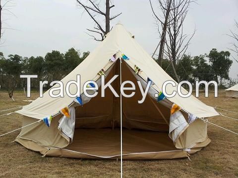 cotton canvas waterproof camping bell tent