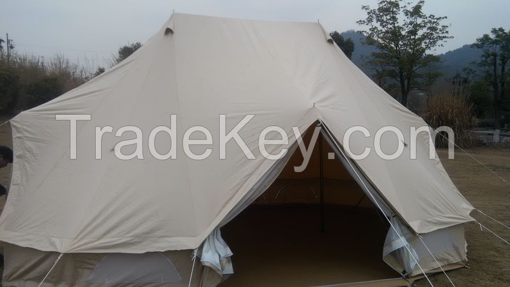 Outdoor Double roof canvas bell tent 