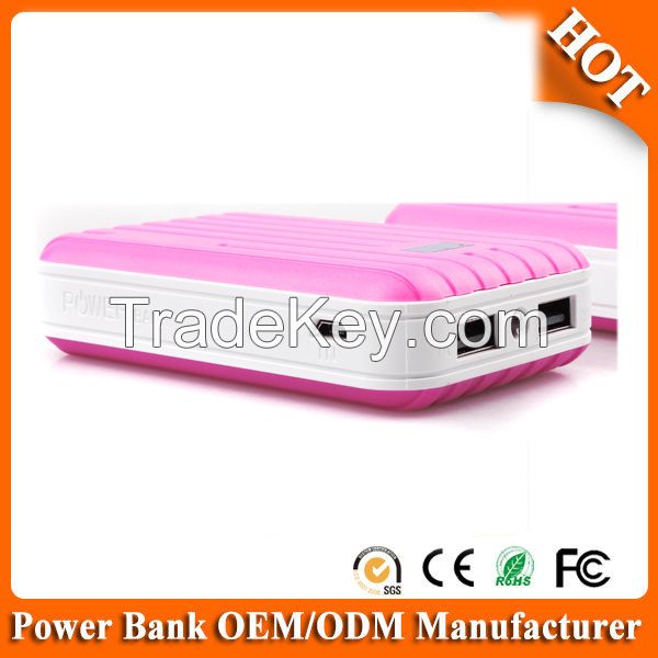 2015 hot selling portable usb power bank 10400mah mah for iphone/samsung and all smartphones