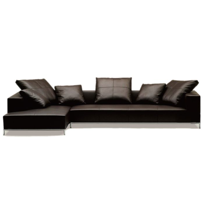 Bebitalia Luis sofa L shaped sofa Sectional sofa Corner sofa feather sofa half top leather sofa