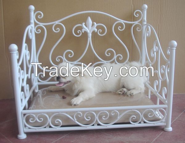 Wrought iron home&garden pet products wrought iron bed for pet