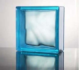 cloudy sapphire glass block