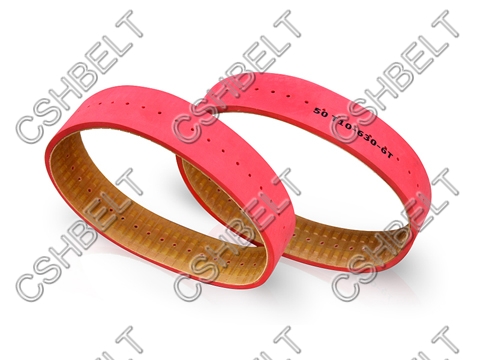 T 10 630 timing belt with rubber coating and hole