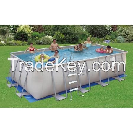 Intex Ultra Frame Rectangular Pool Set w/ Cartridge Filter Pump