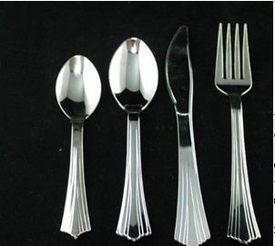 Plastic Silver cutlery