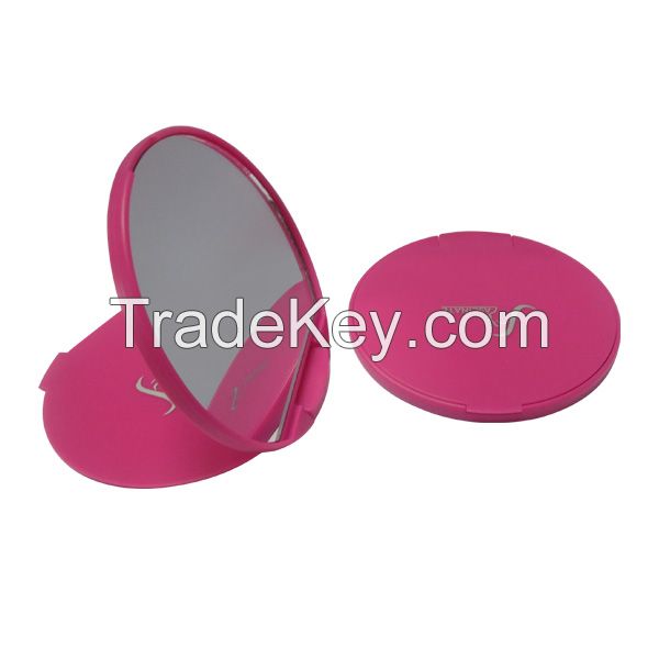 Promotional Compact Mirrors for Makeup, Single Side, OEM and ODM Orders Available