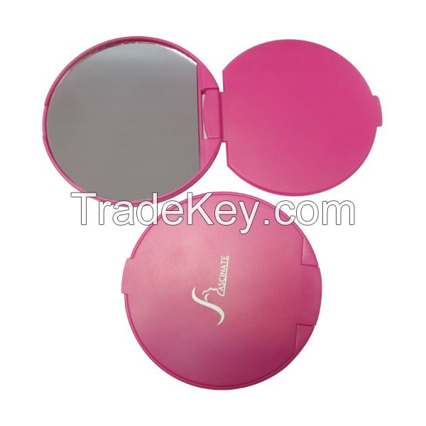 Promotional Compact Mirrors for Makeup, Single Side, OEM and ODM Orders Available