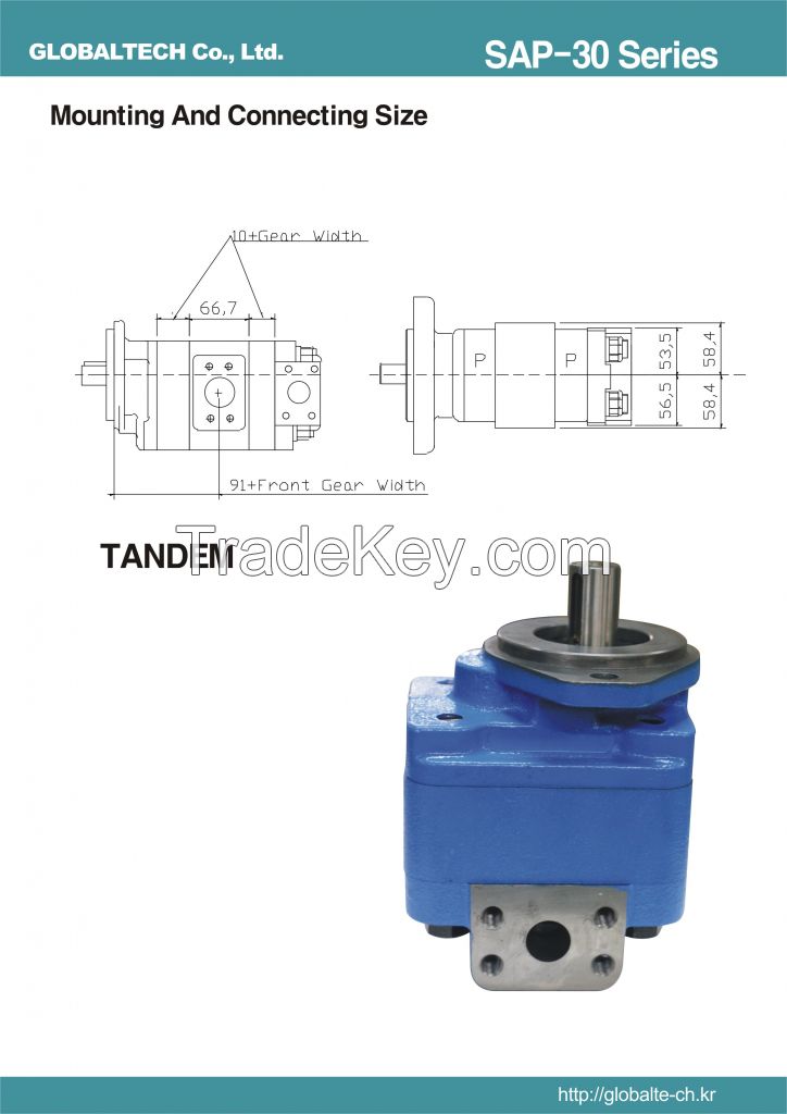 ASEDA hydraulic gear pump