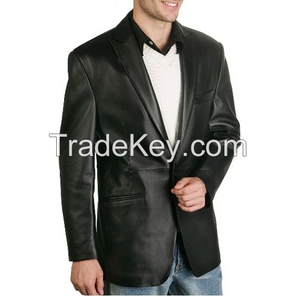 CLASSY LEATHER BLAZER FOR MEN