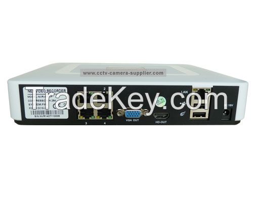 P2P IP NVR Kits 720P/960P POE NVR KITS 4CH IP Surveillance Systems