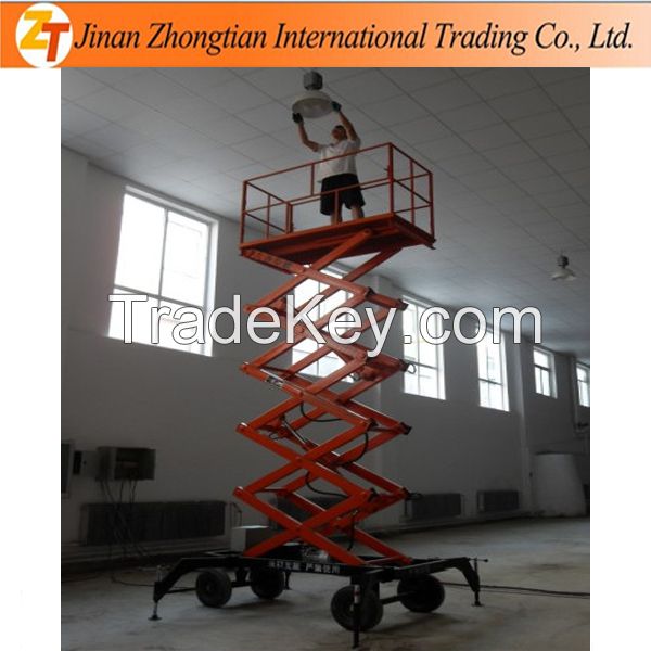 4m-20m height 300kg-1000kg loading capacity mobile hydraulic scissor lift