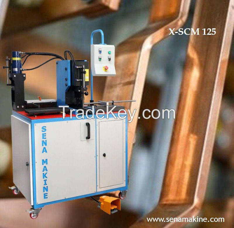 Copper Busbar bending punching cutting Machine X SCM 125 By Sena Makine, Turkey