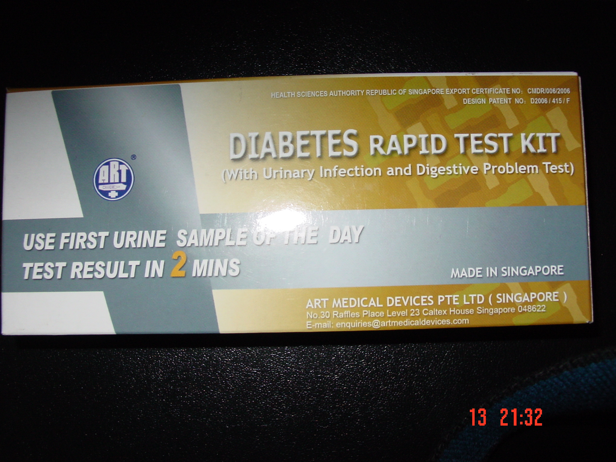 Diabetes Rapid Test Kit