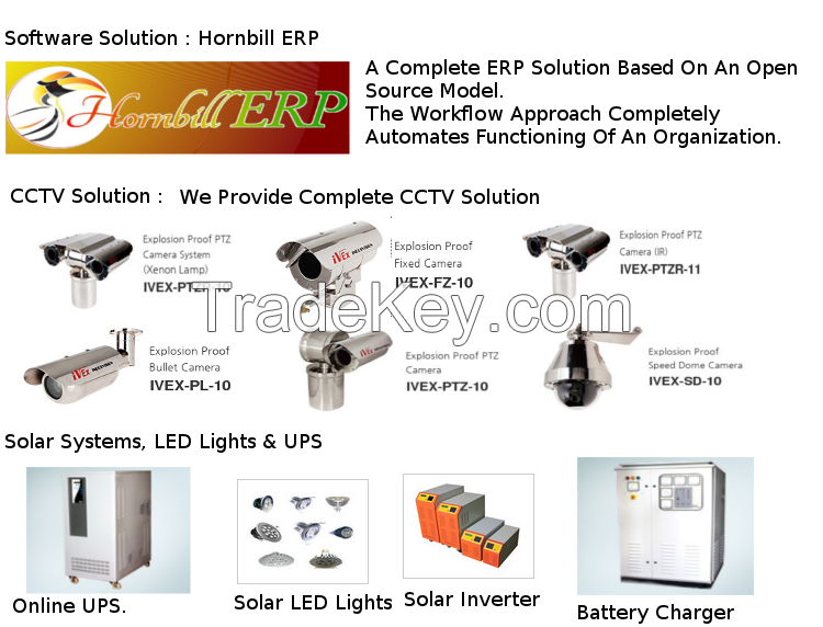 Cable Markers, Stainless Steel Labels, Cable Ties, Printers, Erp Software, Solar Led's, Ups, Cctv