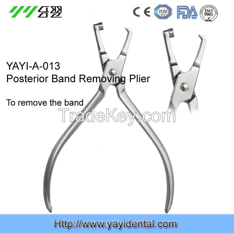 CE approved orthodontic plier of posterior band removing plier yayi-a-013