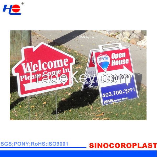 Anti-UV Outdoor PP Corrugated Law Signs