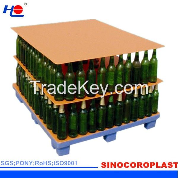 Plastic Corrugated Beverage Bottle Layer Pads