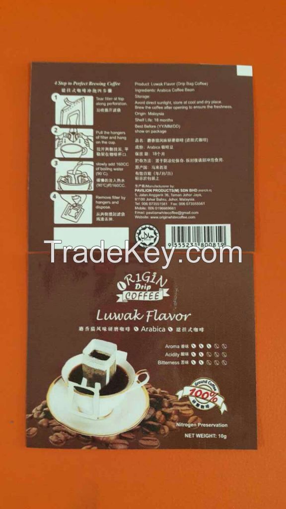 Origin Luwak flavour coffee