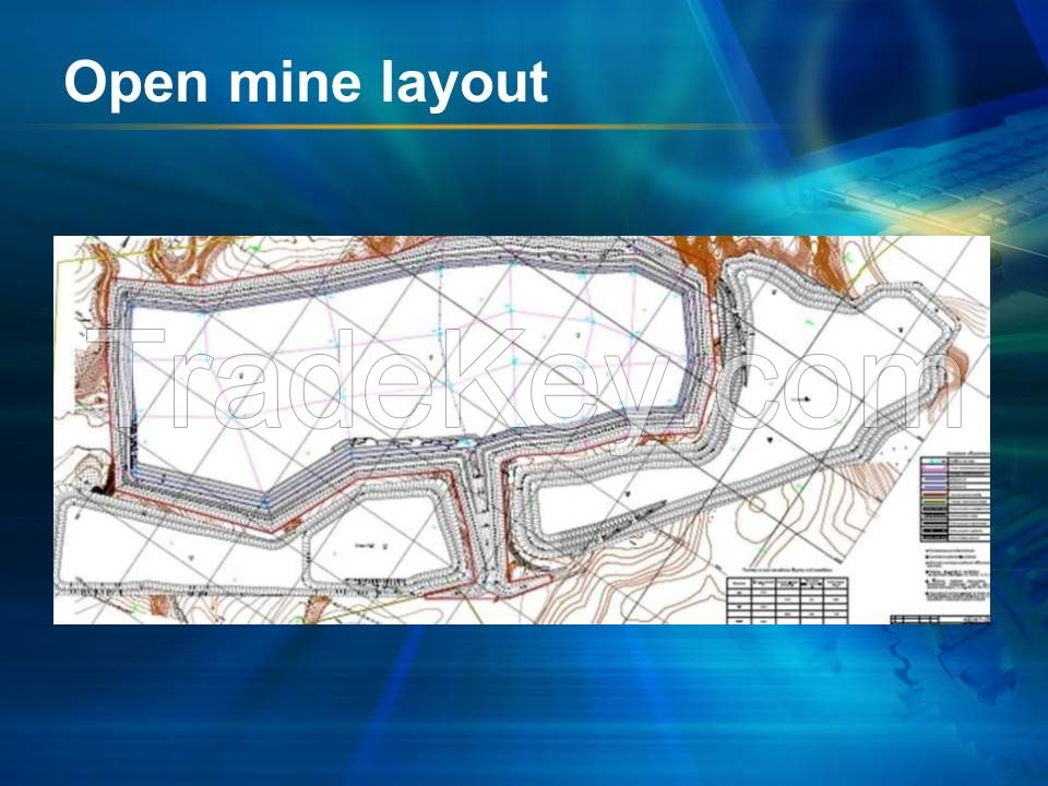 granite deposit and open mine