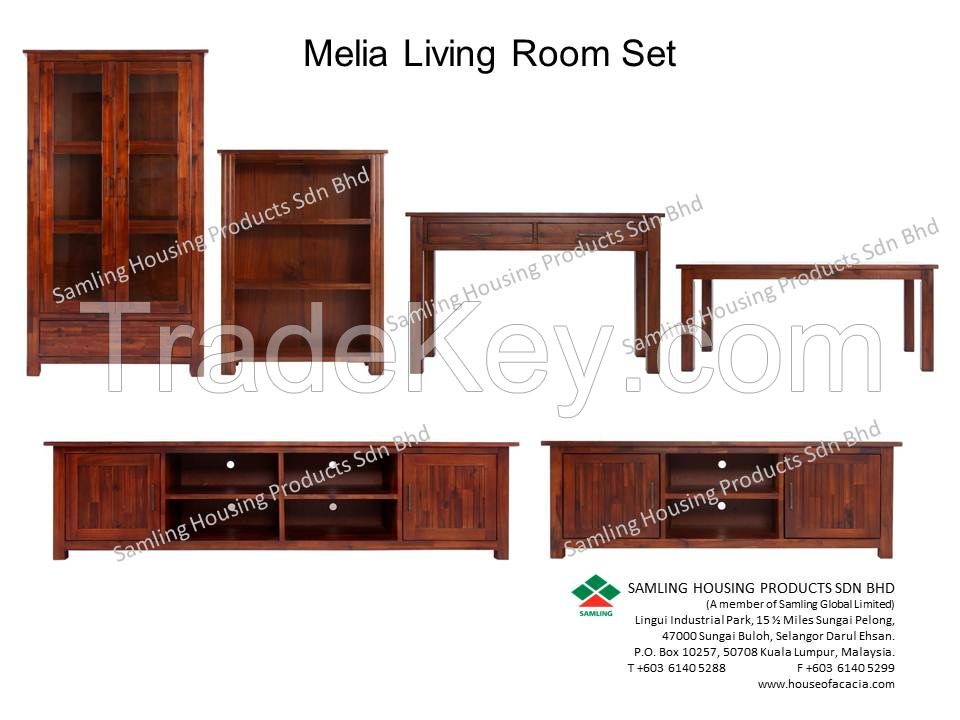 Melia Living Room Furniture in Solid Acacia