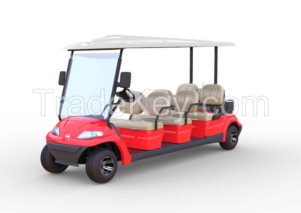 Advanced EV multi passenger electric shuttle vehicle