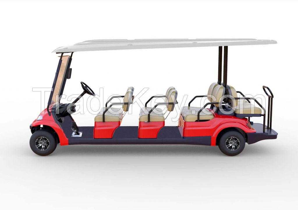 Advanced EV multi passenger electric shuttle vehicle