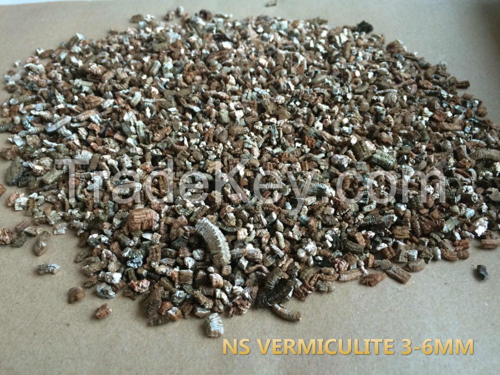 Raw/Expanded Vermiculite lightweight for horticulture, grow medium, packing filler materials fireproof etc.