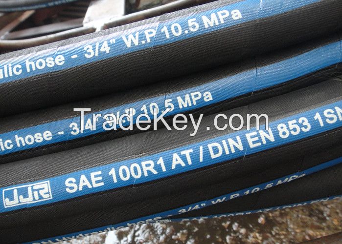 wire braid hydraulic hose  SAE 100 R1 AT/DIN EN 853 1SN