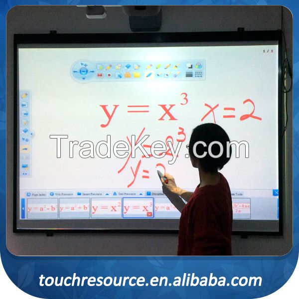 Touch screen smart whiteboard for e-learning 82 inch CE and Rohs certified 