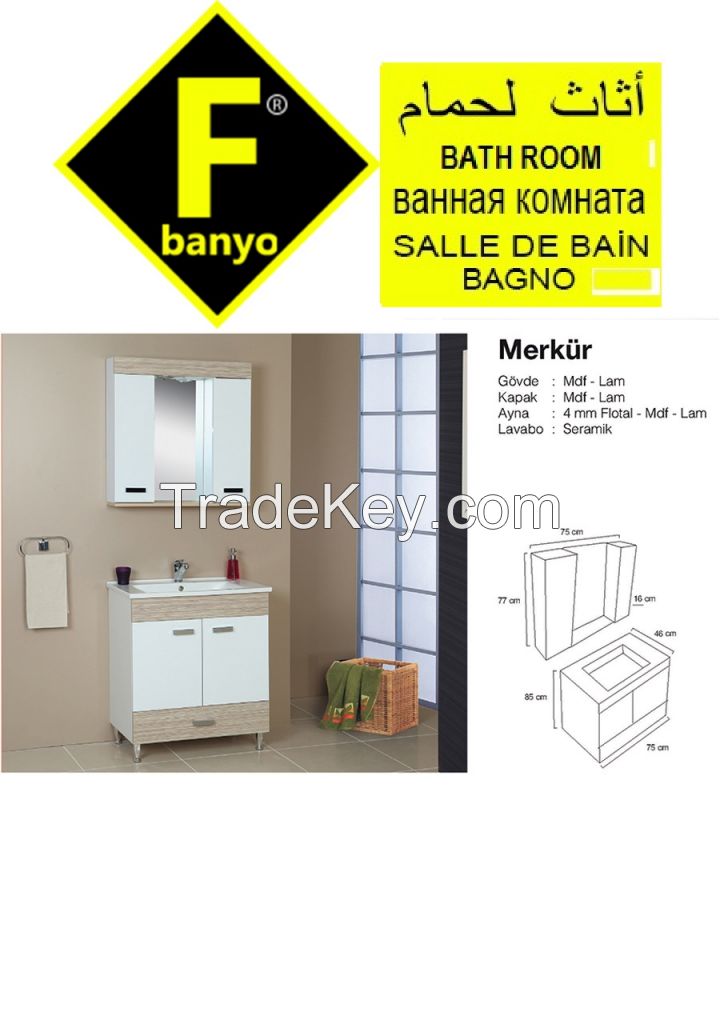 Bathroom mirror, cabinets,  Furniture