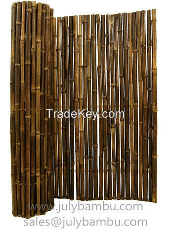Black Bamboo Fence roll