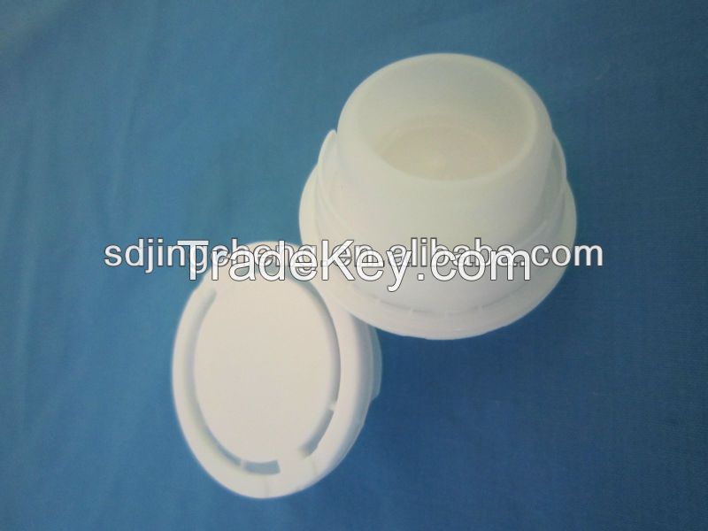 wholesale 32mm white plastic spout caps for paint edible sunflower soybean oil bottle can